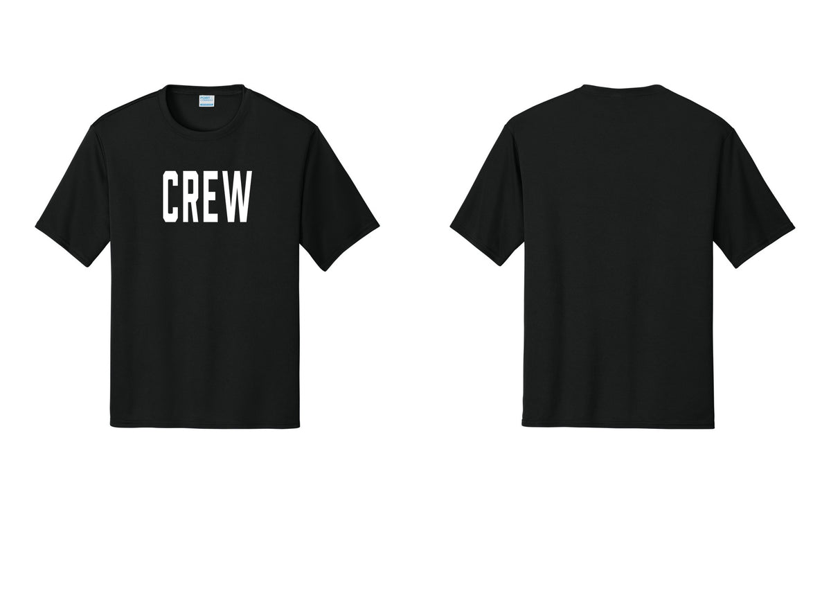 NYC Factory Crew Performance T-Shirt for Event Staff & Production Teams (Classic) - Front Only - Black