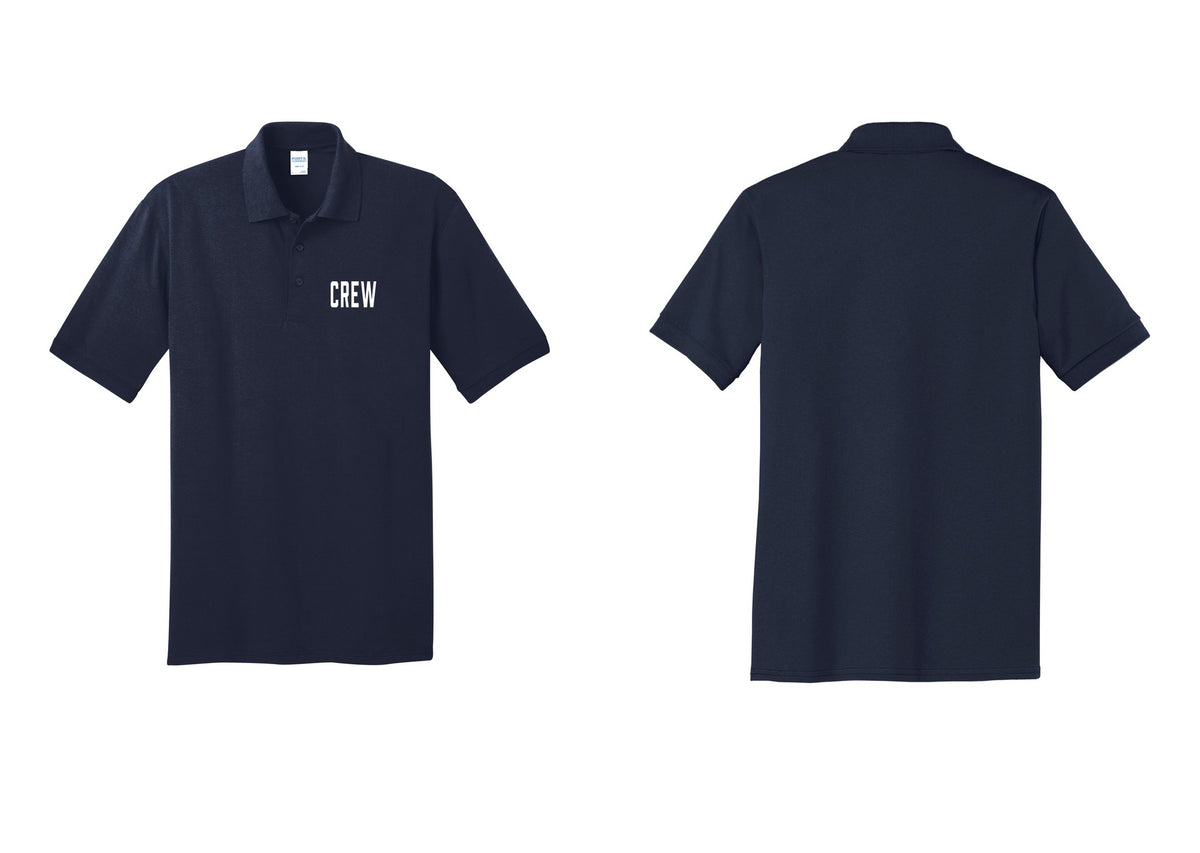 NYC Factory Crew Polo Shirt for Event Staff & Production Teams (Classic) - Chest Only - Navy