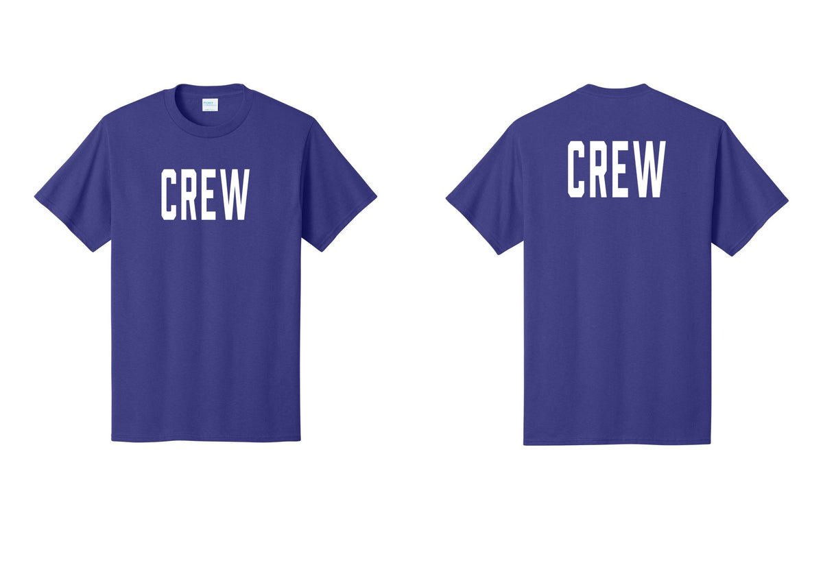 NYC Factory Crew T-Shirt for Event Staff & Production Teams (Classic) - Front + Back - Purple