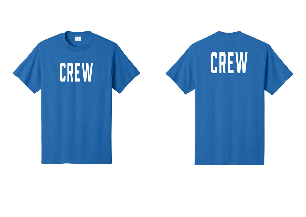 NYC Factory Crew T-Shirt for Event Staff & Production Teams (Classic) - Front + Back - Royal
