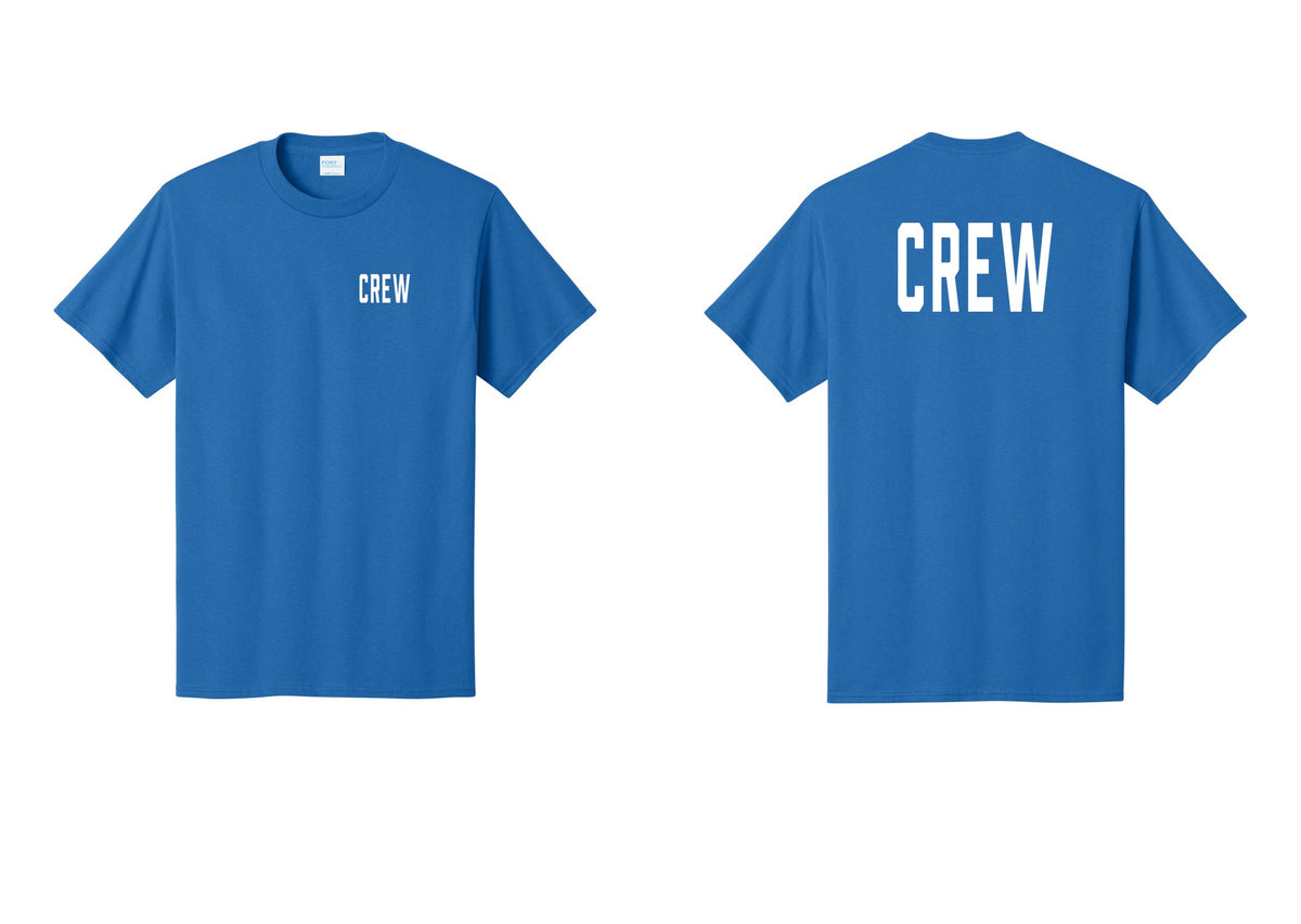 NYC Factory Crew T-Shirt for Event Staff & Production Teams (Classic) - Chest + Back - Royal
