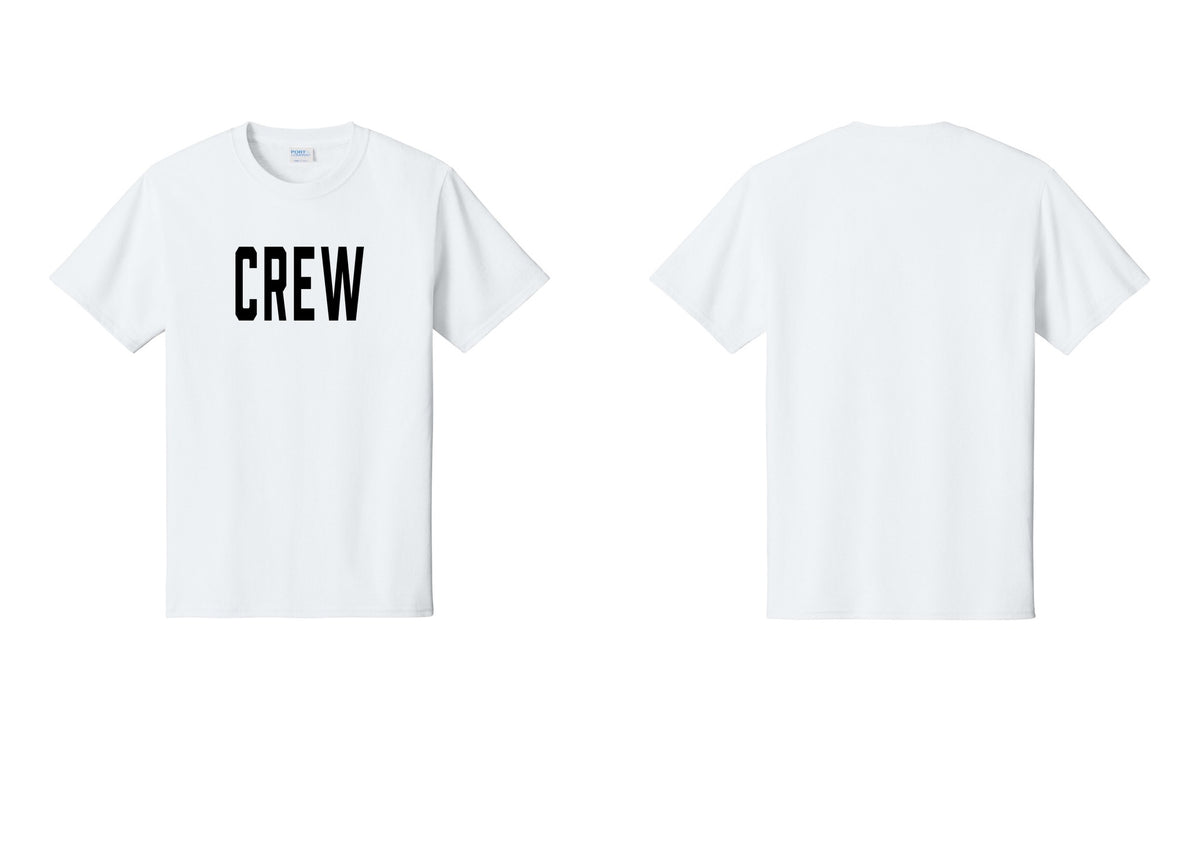 NYC Factory Crew T-Shirt for Event Staff & Production Teams (Classic) - Front Only - White