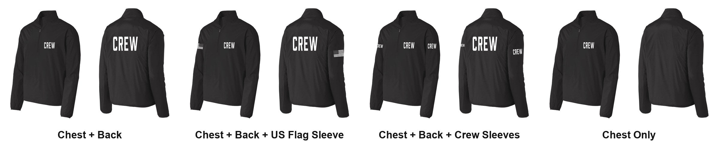 CREW print layouts