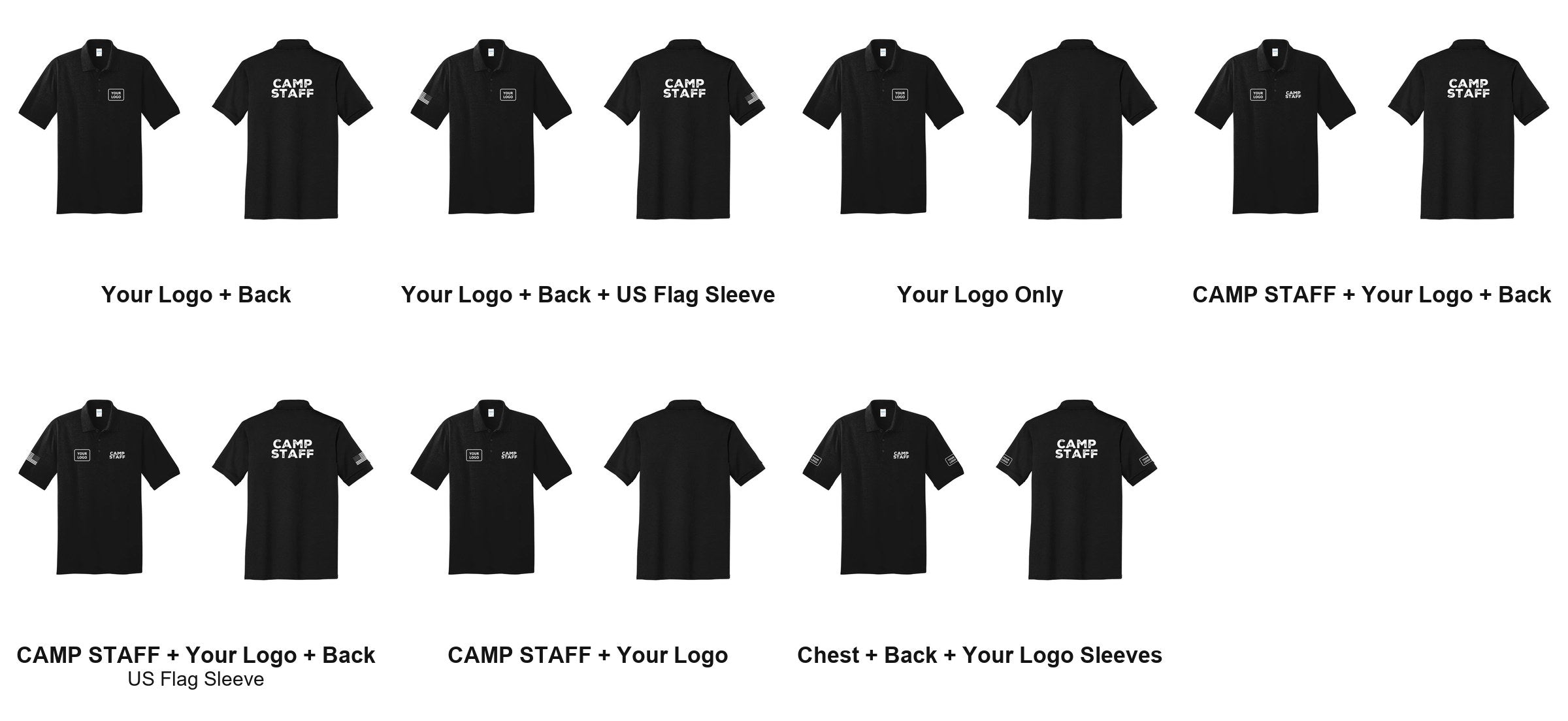 CAMP STAFF print layouts