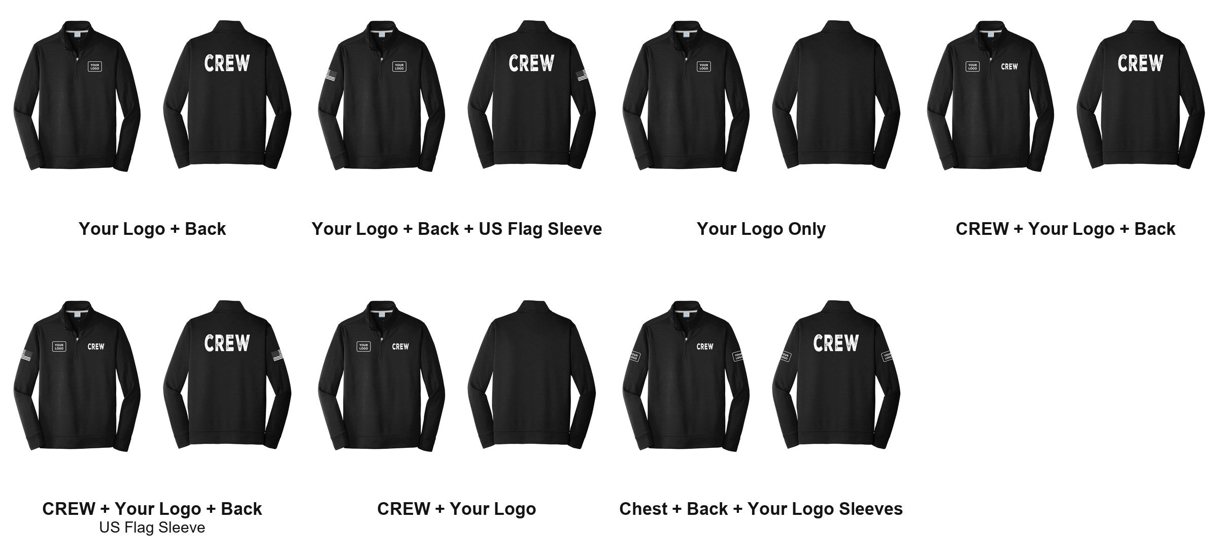 CREW print layouts