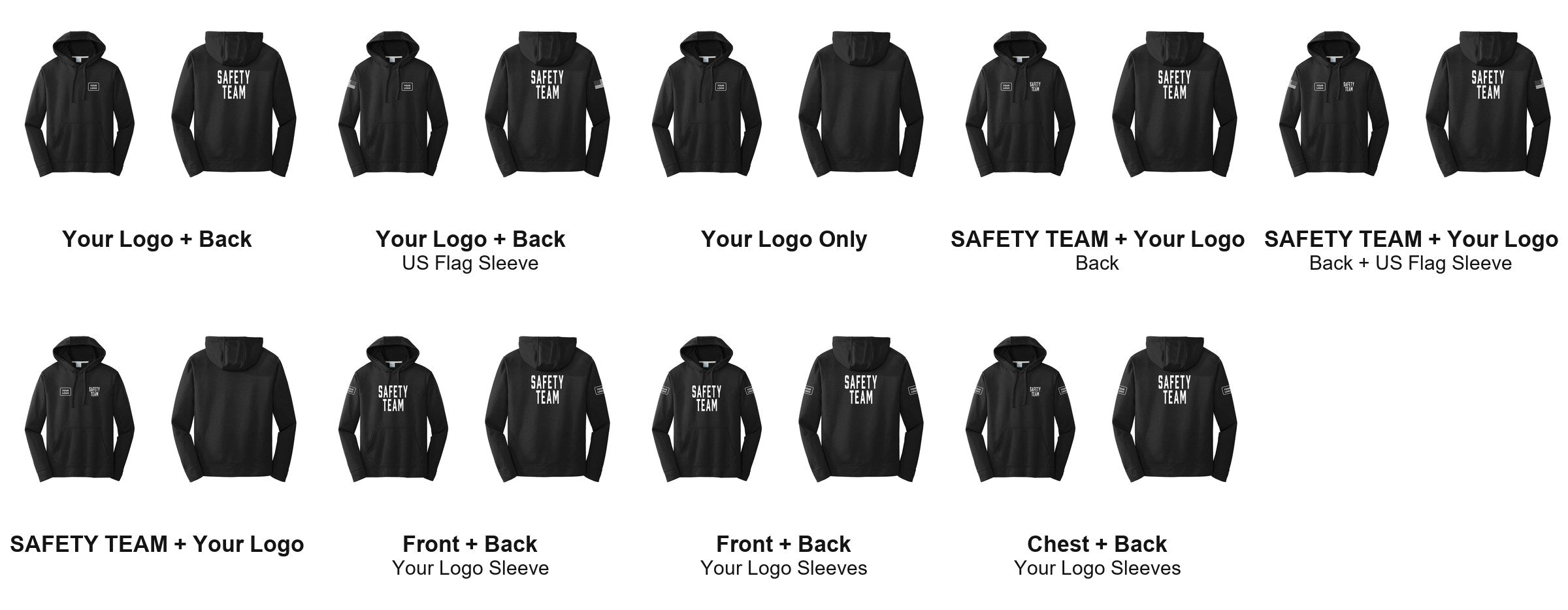 SAFETY TEAM print layouts