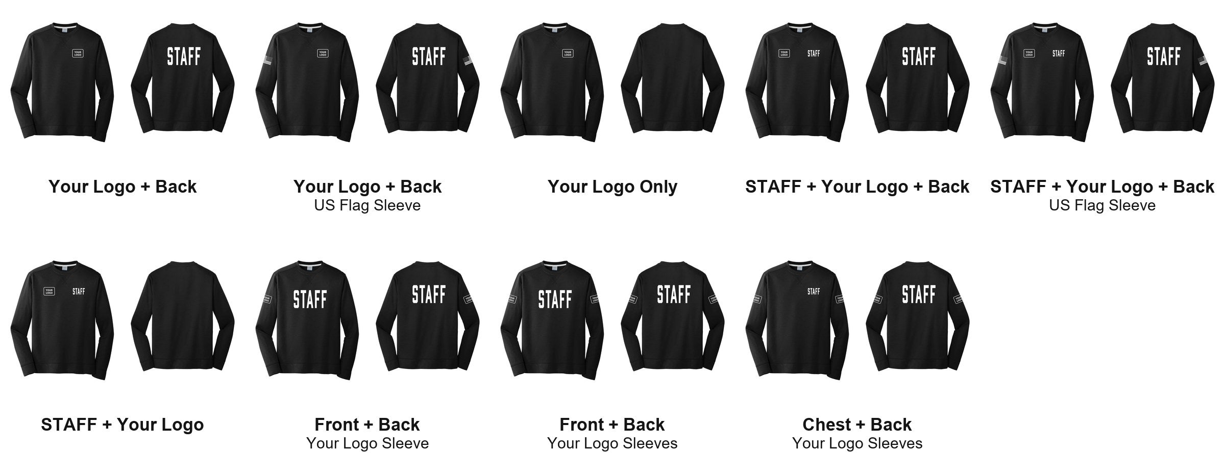STAFF print layouts