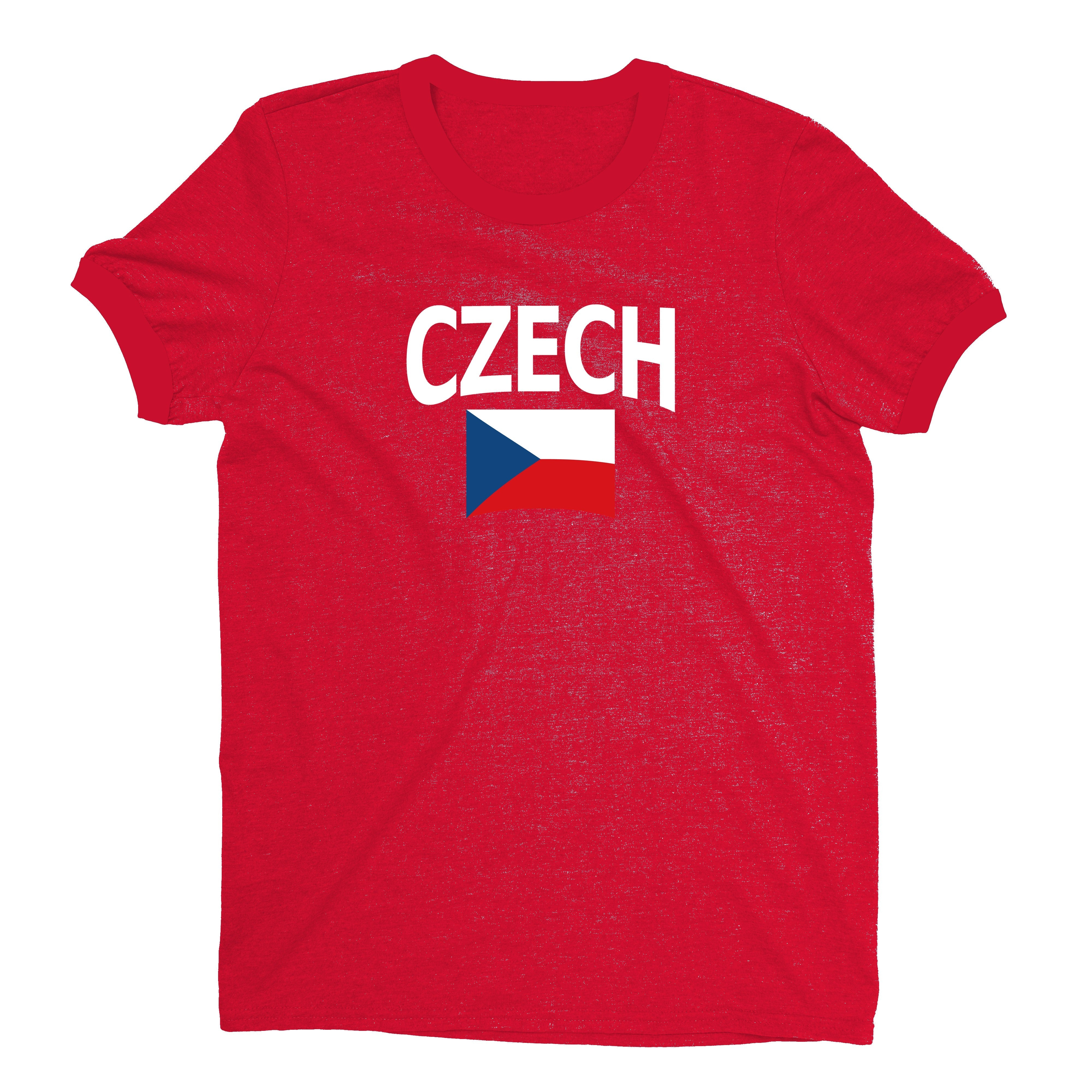 Czech Republic World Cup Plain Tee Unisex T-Shirt -- NYC Factory - Standard Red
