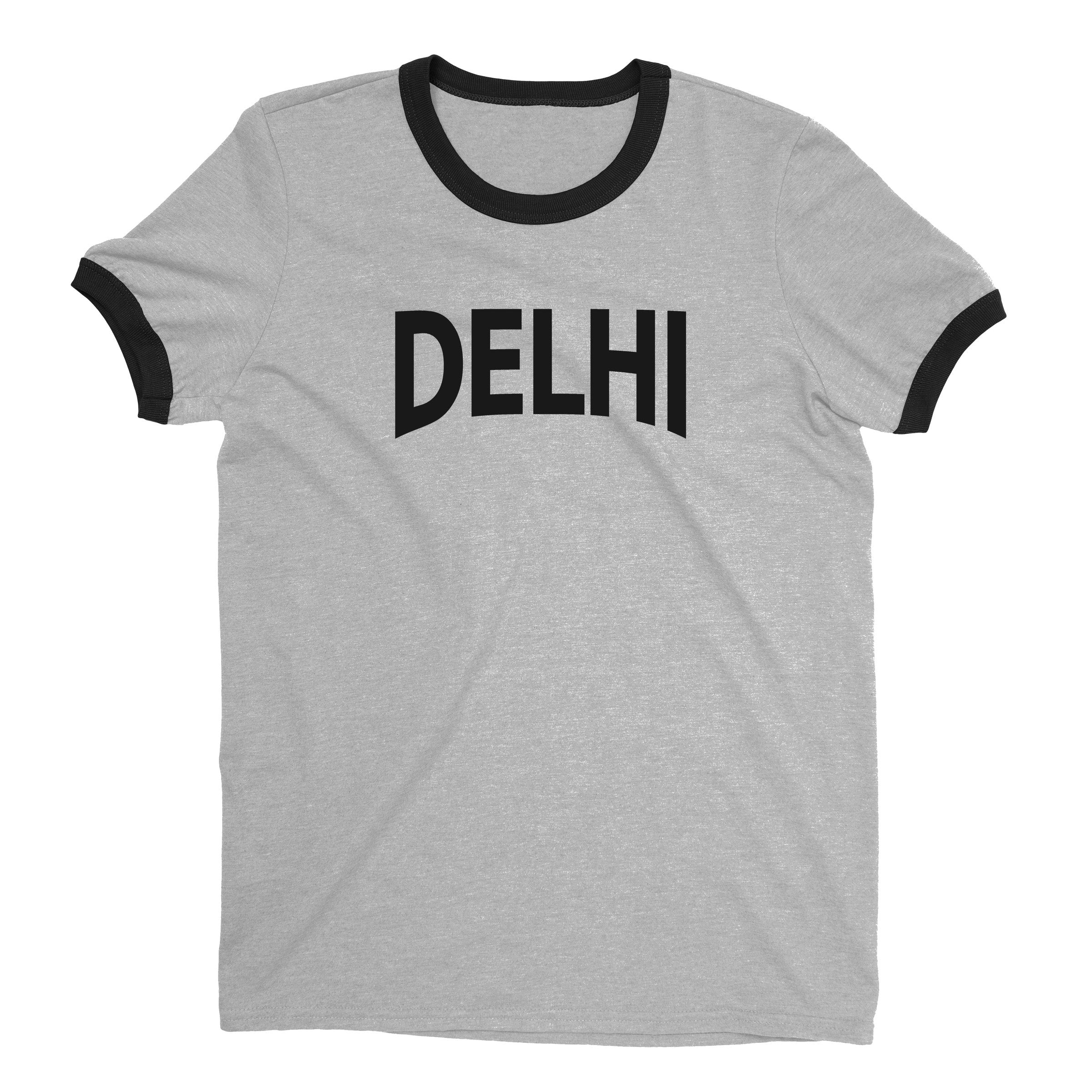 Delhi Ringer Tee — Heather Gray