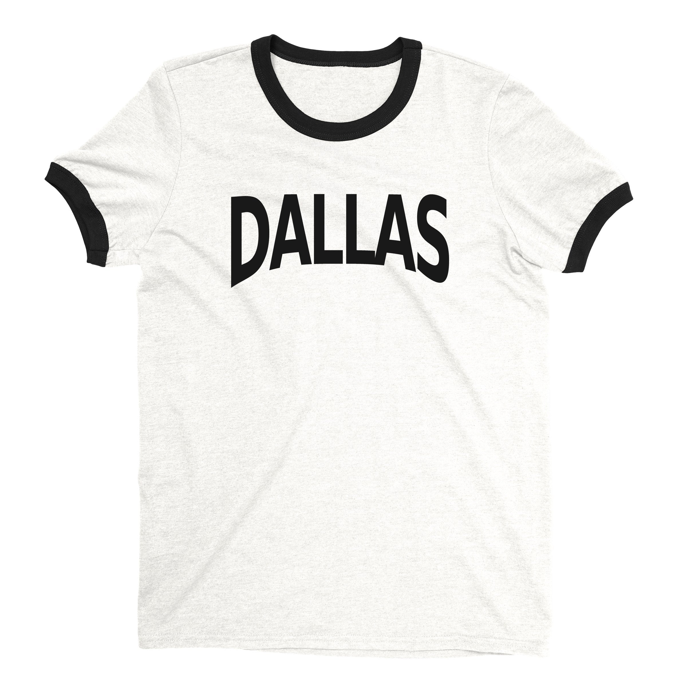 Dallas Ringer Tee — White