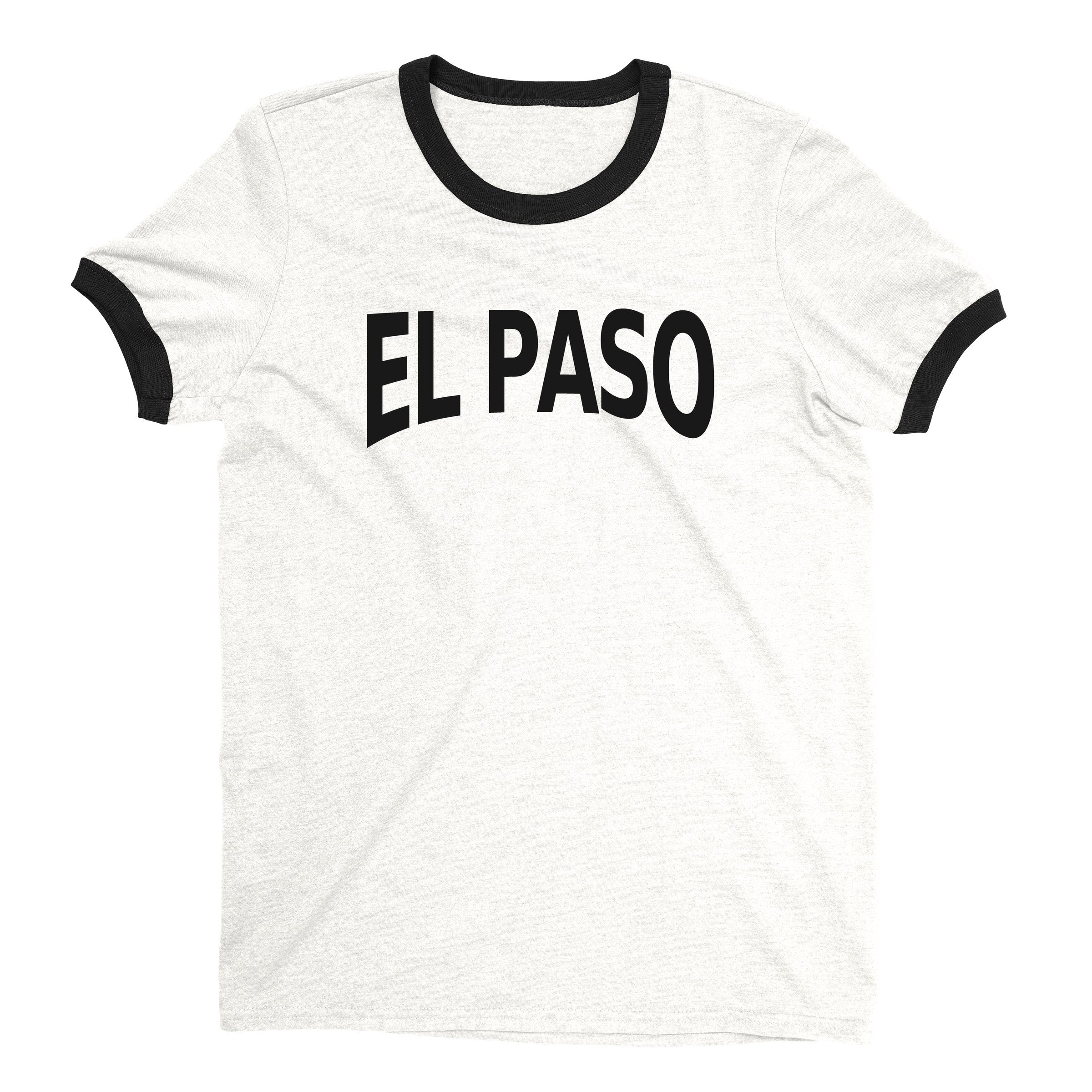 El Paso Ringer Tee — White