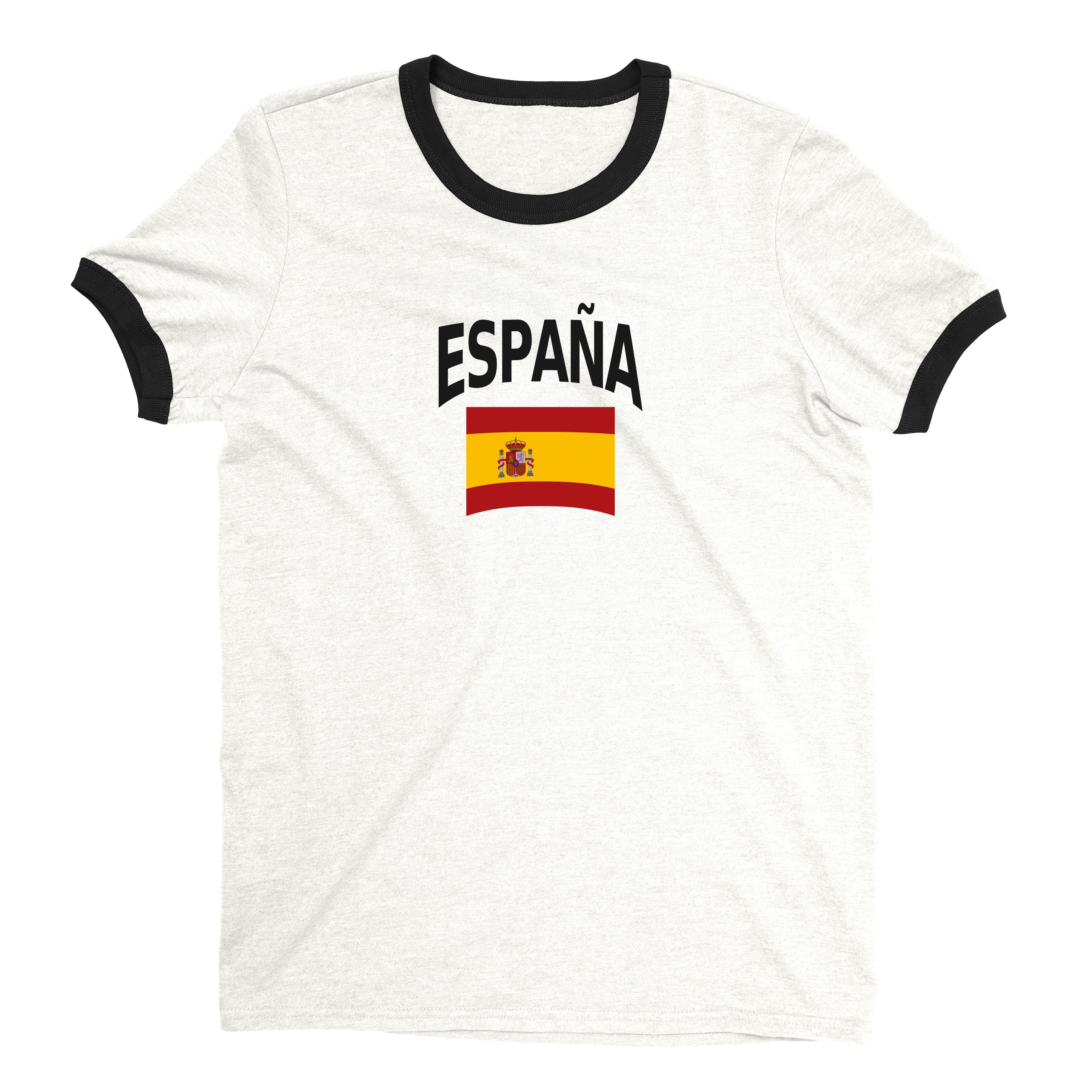 Spain World Cup Ringer Tee Unisex T-Shirt -- NYC Factory