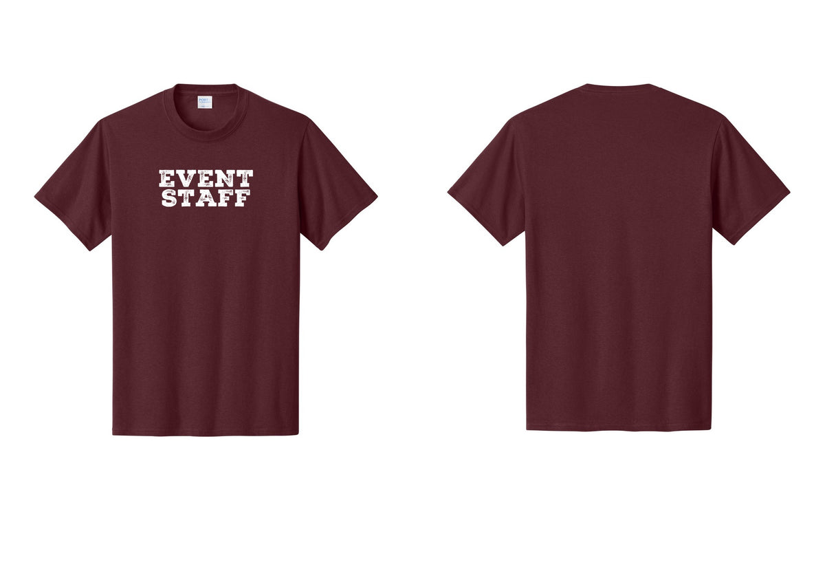 NYC Factory Event Staff T-Shirt - Front Only - Athletic Maroon