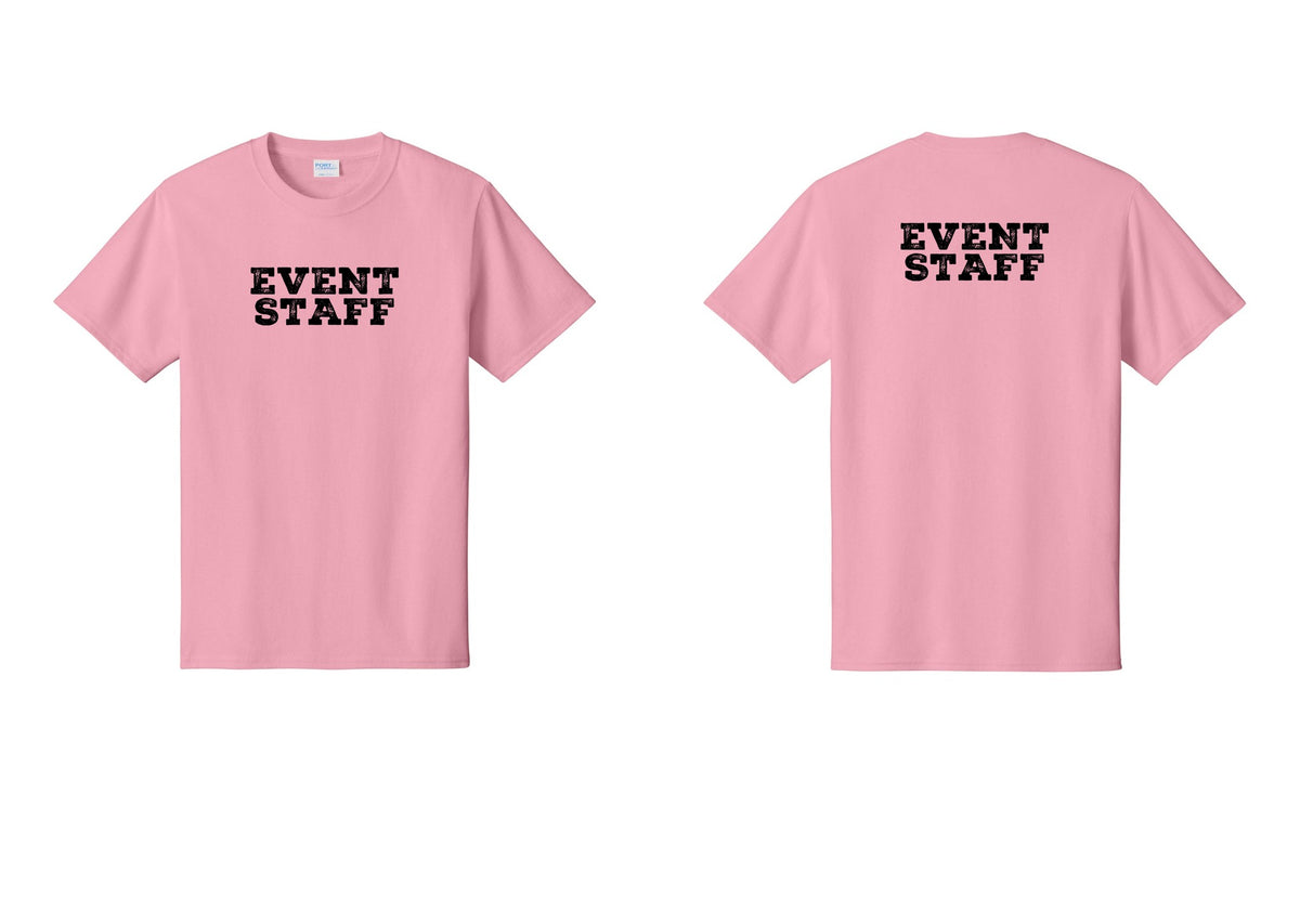 NYC Factory Event Staff T-Shirt - Front + Back - Candy Pink