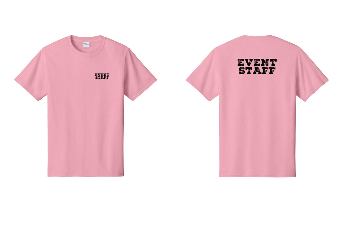 NYC Factory Event Staff T-Shirt - Chest + Back - Candy Pink