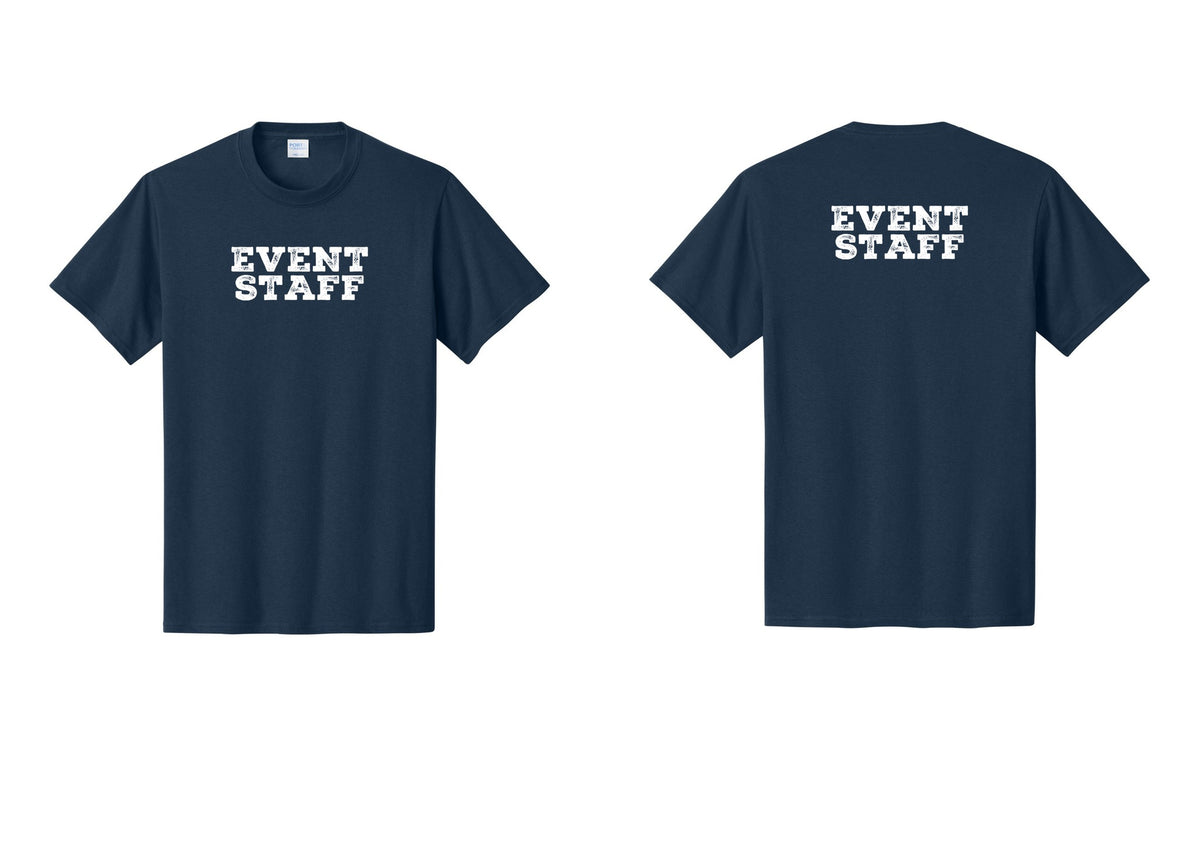 NYC Factory Event Staff T-Shirt - Front + Back - Navy