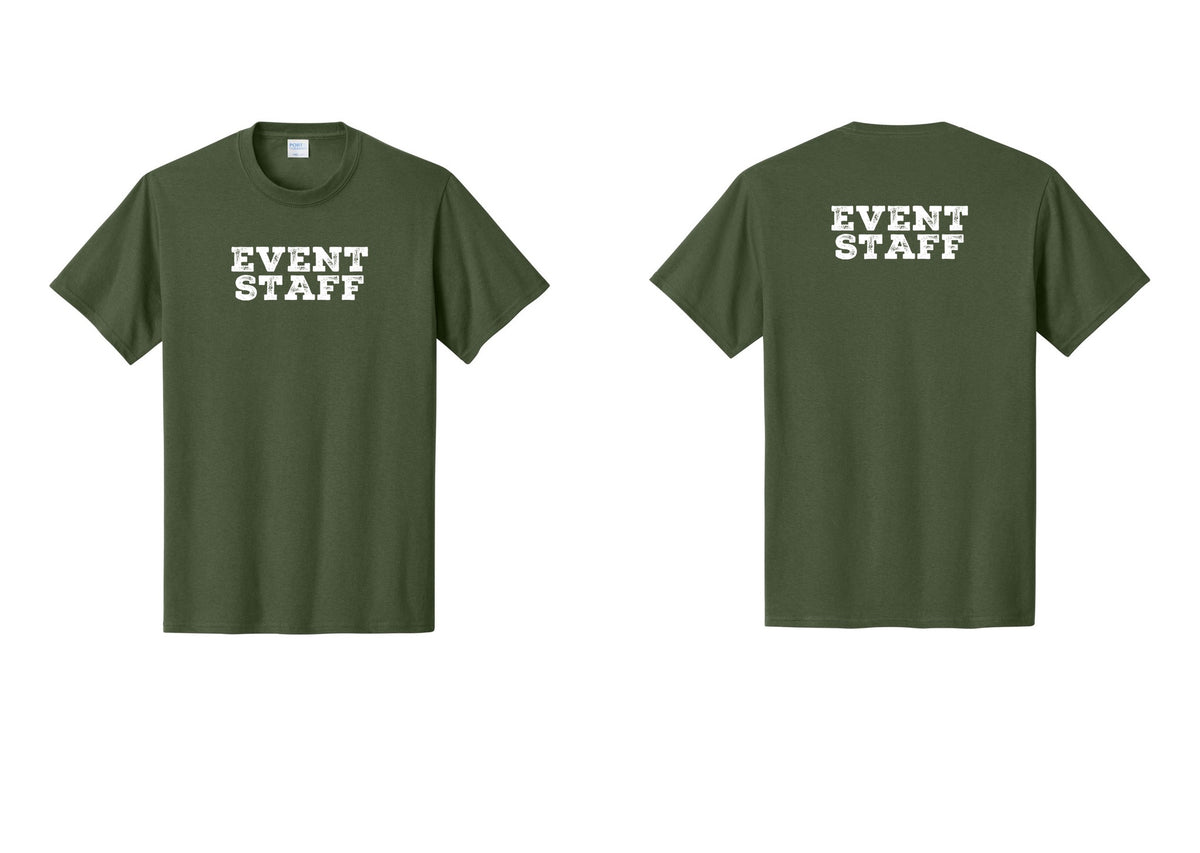 NYC Factory Event Staff T-Shirt - Front + Back - Olive
