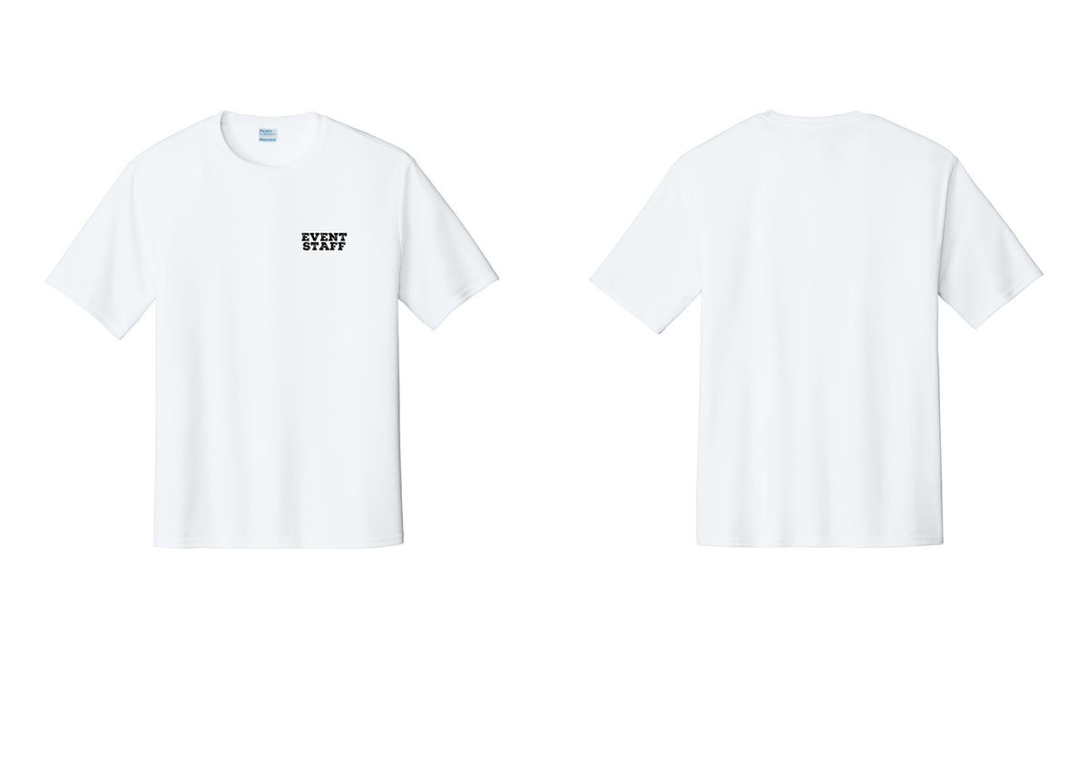 NYC Factory Event Staff Performance T-Shirt (Rustic) - Chest Only - White