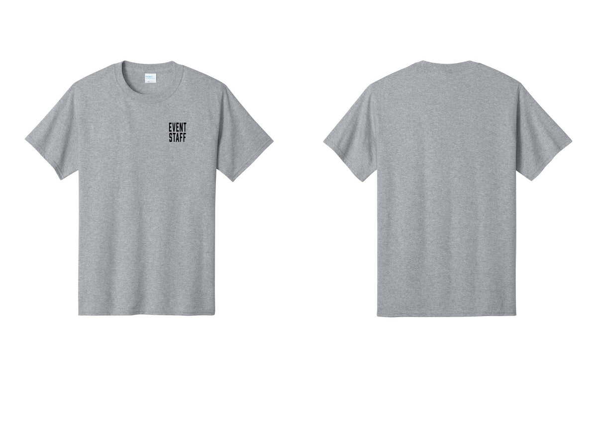 NYC Factory Event Staff T-Shirt, Condensed Lettering - Chest Only - Athletic Heather