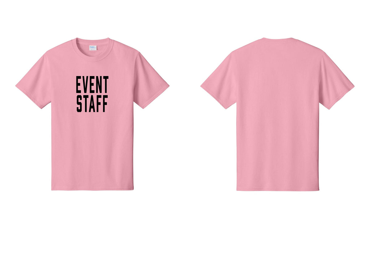 NYC Factory Event Staff T-Shirt, Condensed Lettering - Front Only - Candy Pink