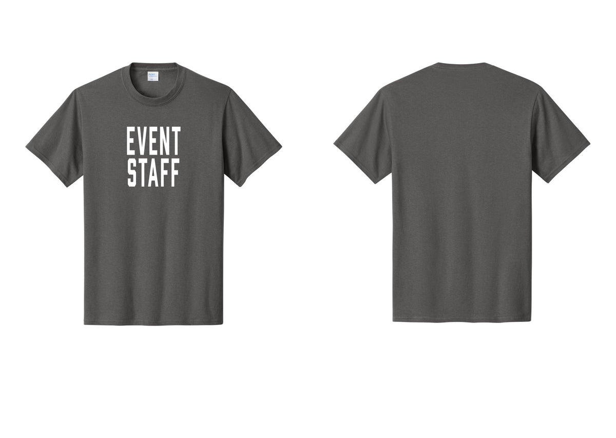 NYC Factory Event Staff T-Shirt, Condensed Lettering - Front Only - Charcoal
