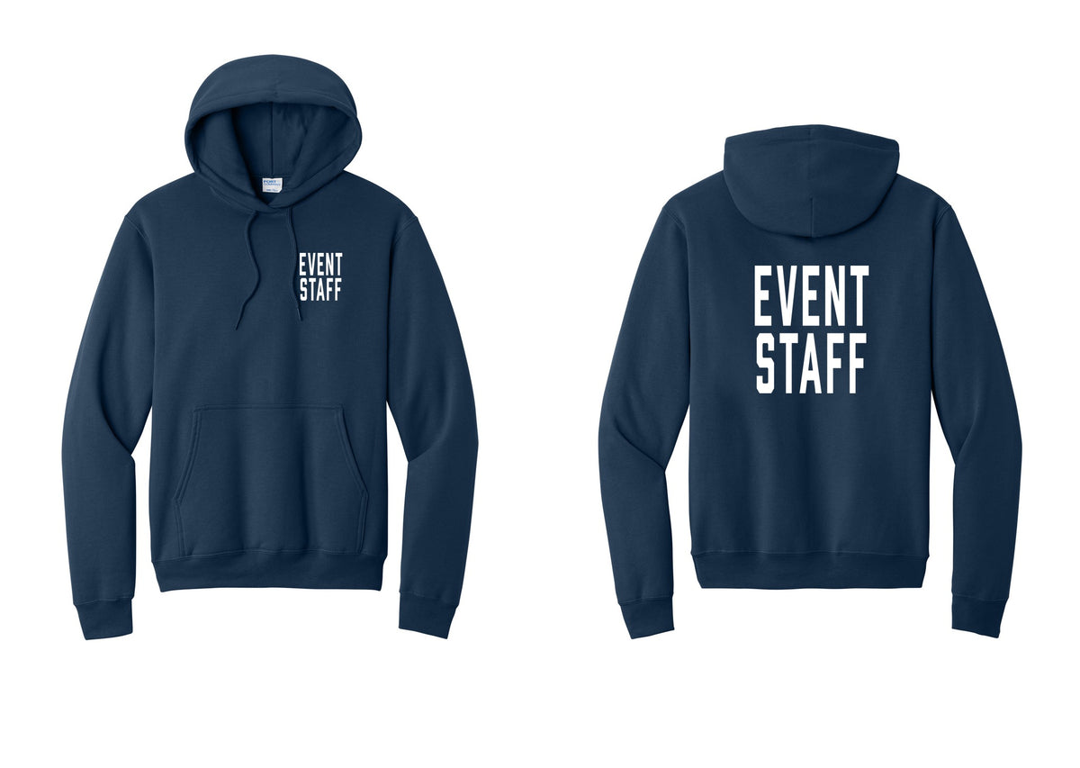 NYC Factory Event Staff Cotton Fleece Pullover Hoodie (Classic) - Chest + Back - Navy
