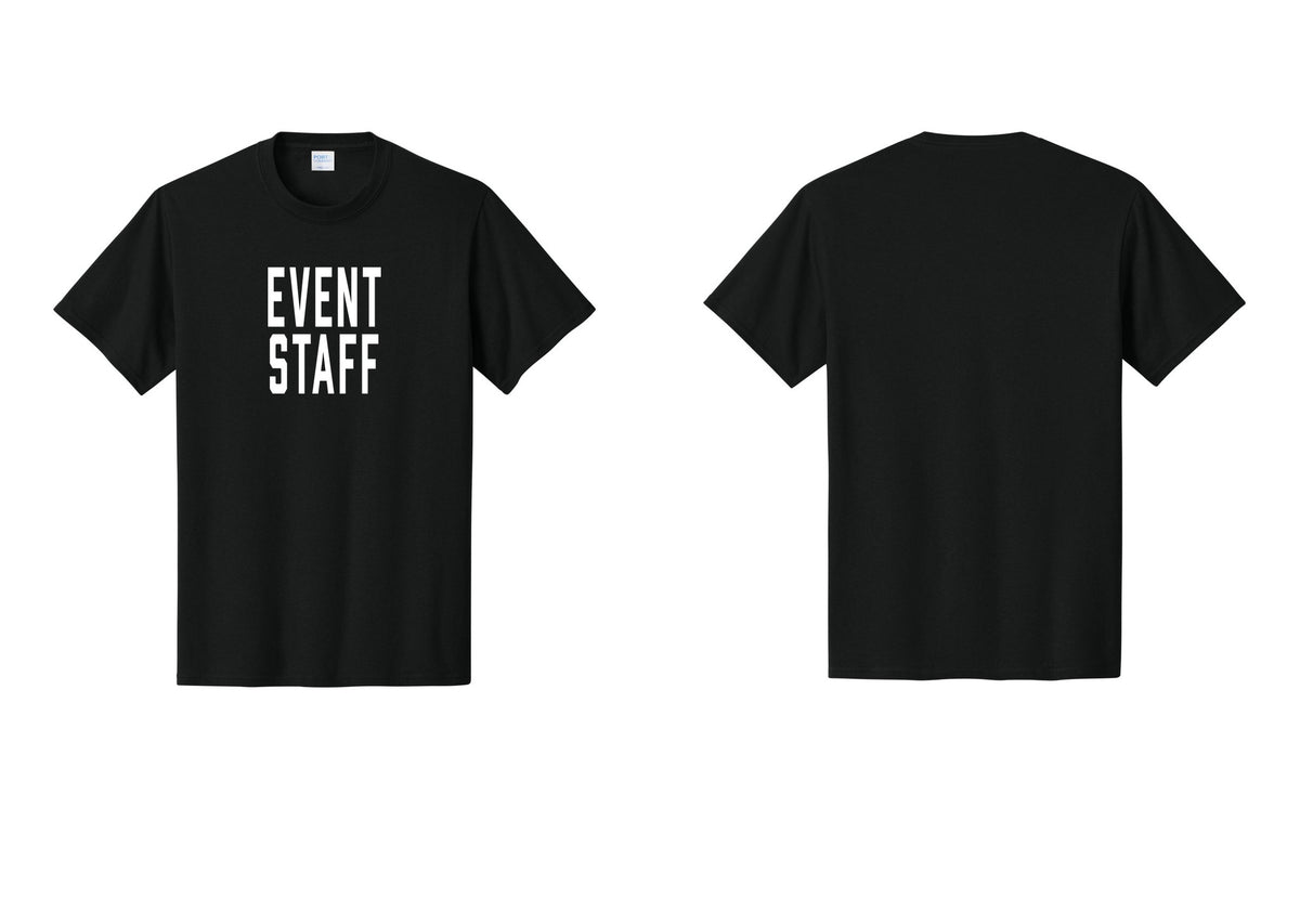 NYC Factory Event Staff T-Shirt, Condensed Lettering - Front Only - Black