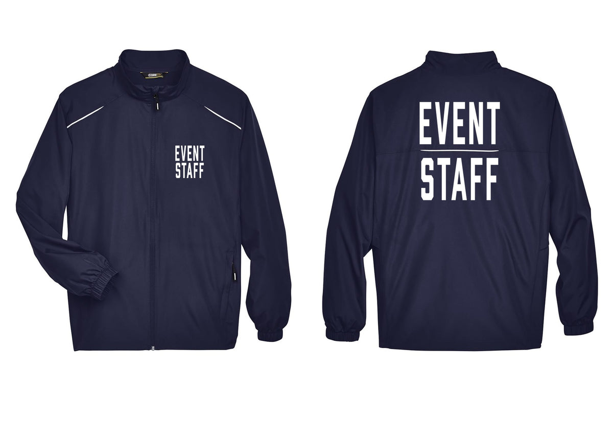NYC Factory Event Staff Reflective Lightweight Jacket (Classic) - Chest + Back - Classic Navy
