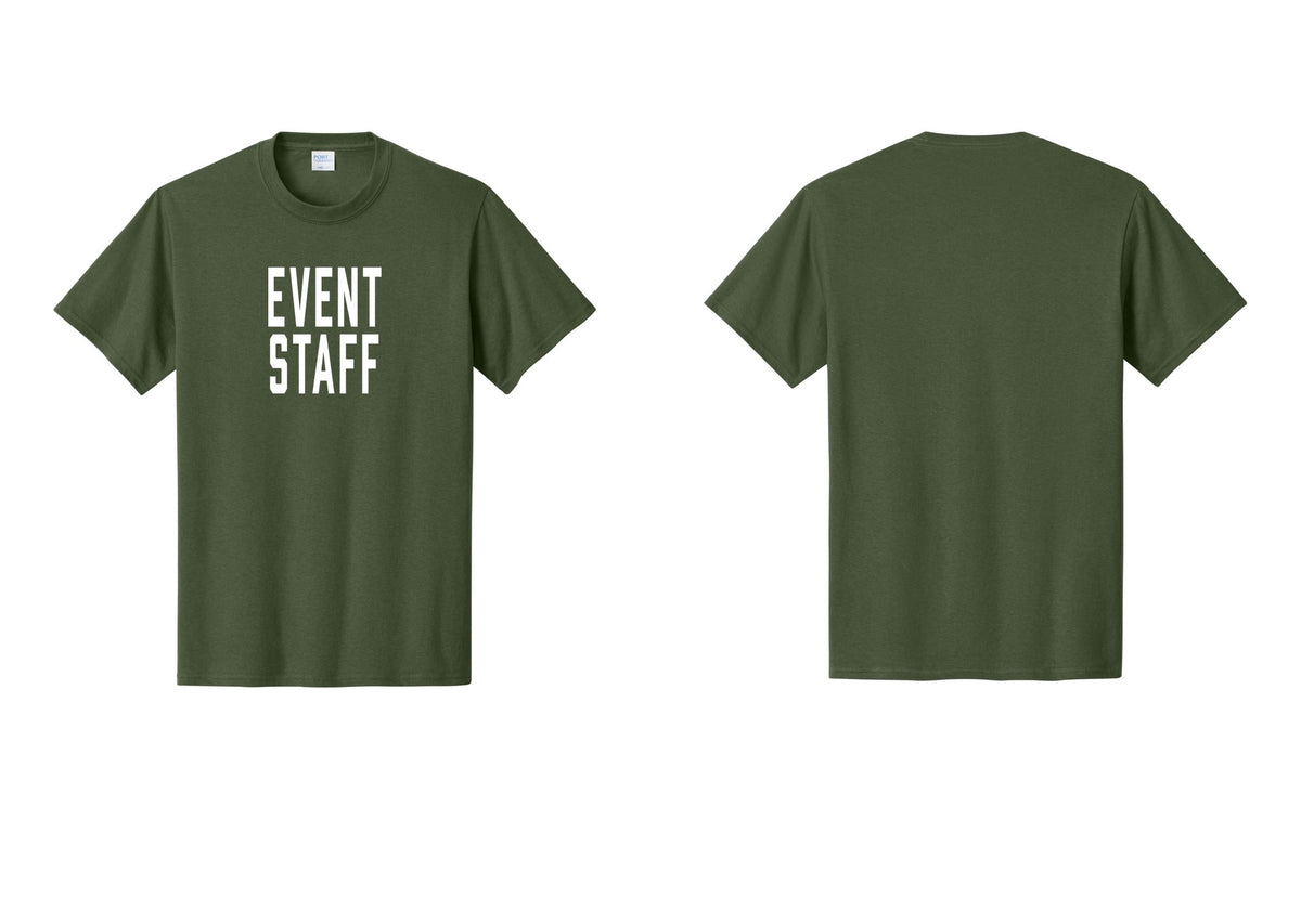 NYC Factory Event Staff T-Shirt, Condensed Lettering - Front Only - Olive