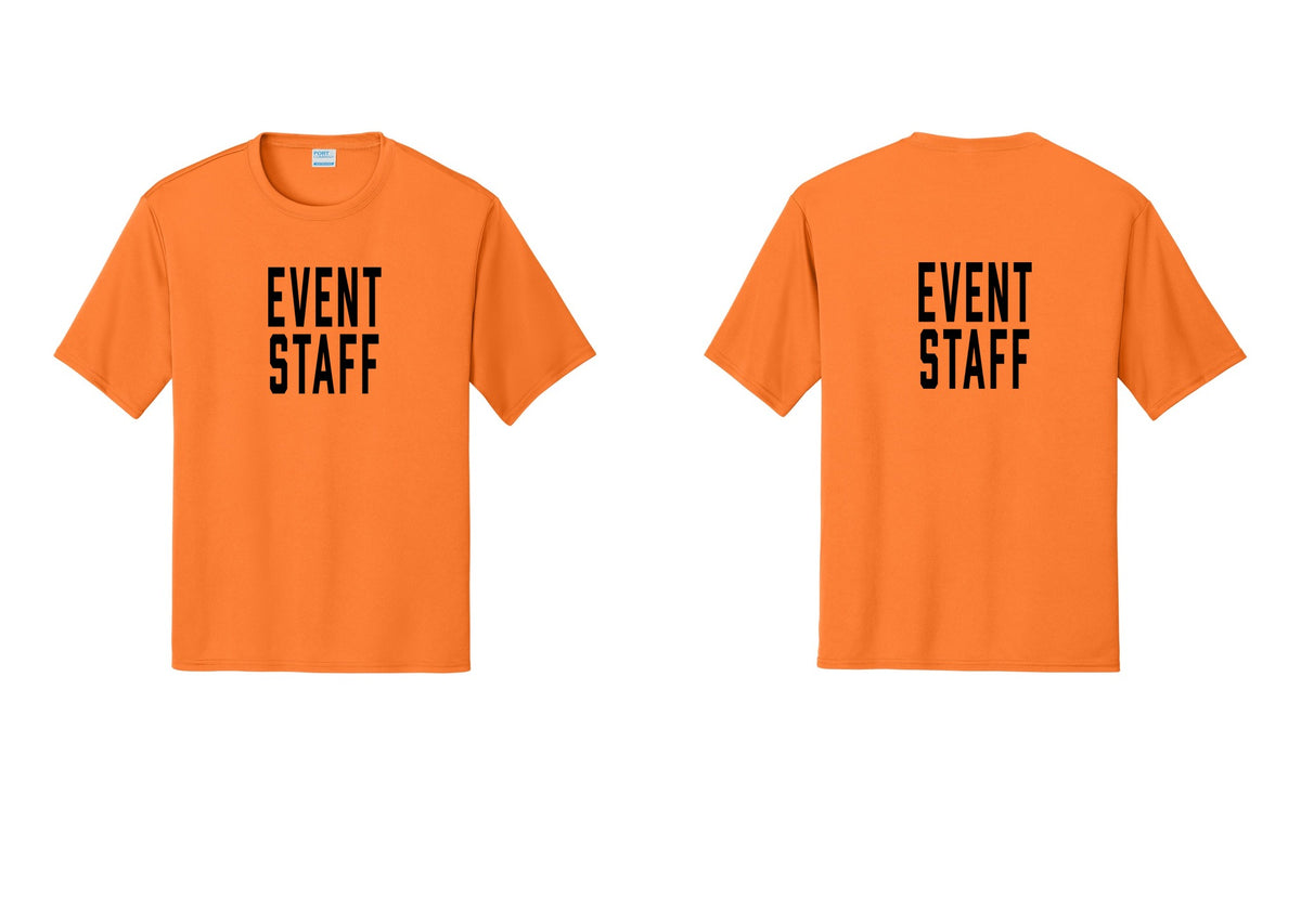 NYC Factory Event Staff Performance T-Shirt (Classic) - Front + Back - Neon Orange