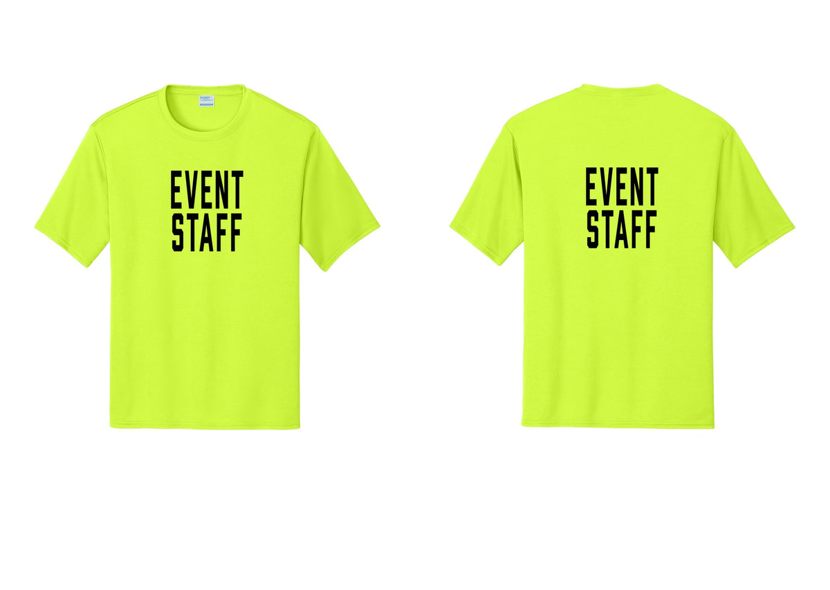 NYC Factory Event Staff Performance T-Shirt (Classic) - Front + Back - Neon Yellow