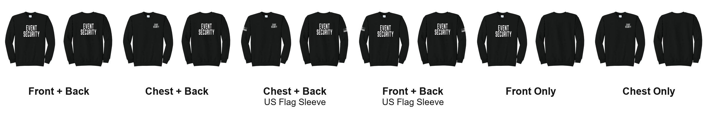 EVENT SECURITY print layouts