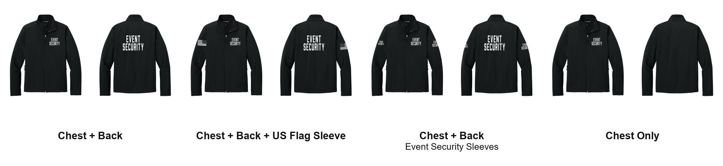 EVENT SECURITY t-shirt print layouts