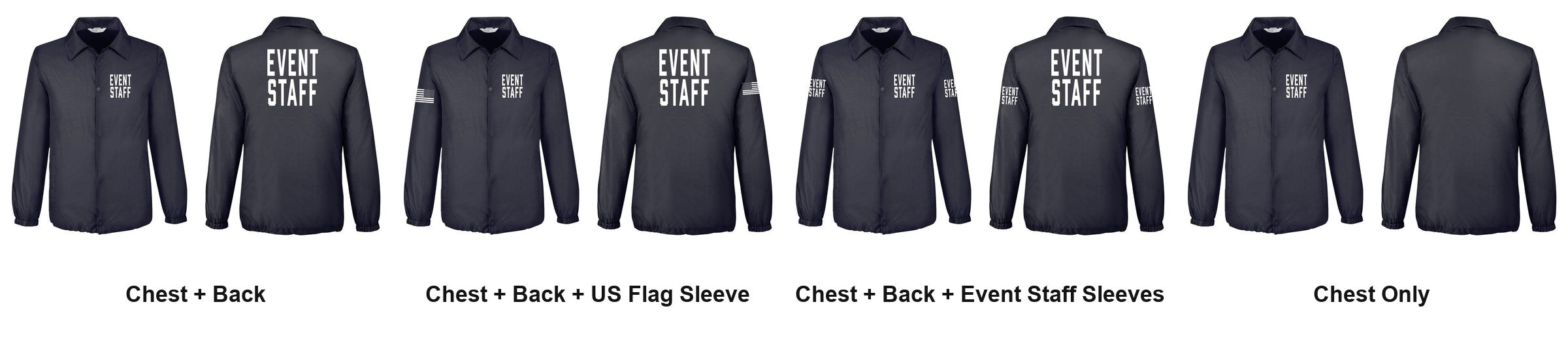 EVENT STAFF print layouts