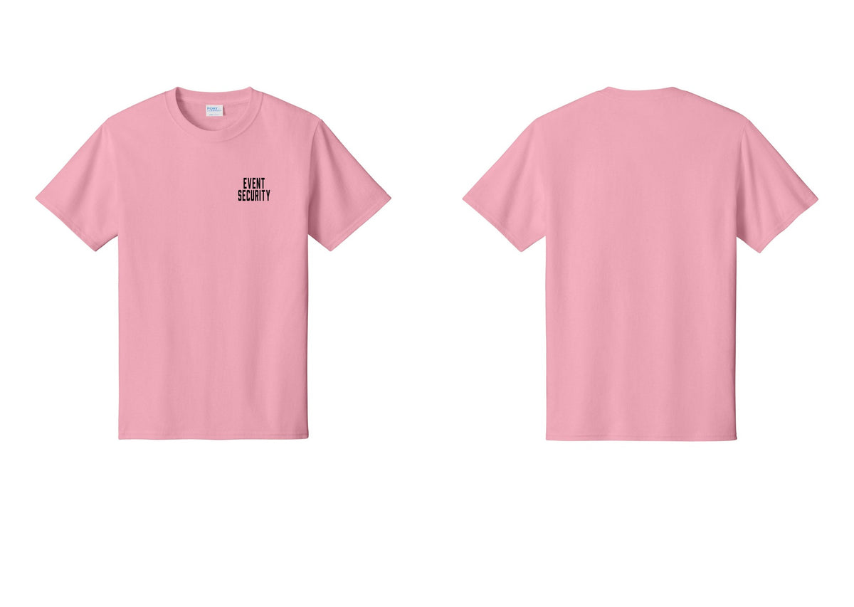 NYC Factory Event Security T-Shirt for Venues & Crowd Management (Classic) - Chest Only - Candy Pink