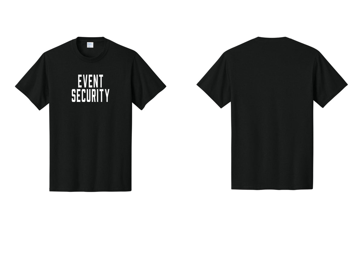 NYC Factory Event Security T-Shirt for Venues & Crowd Management (Classic) - Front Only - Black