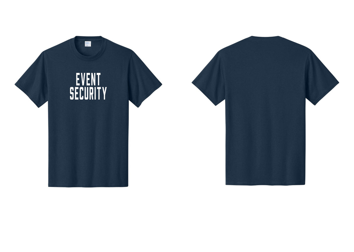 NYC Factory Event Security T-Shirt for Venues & Crowd Management (Classic) - Front Only - Navy