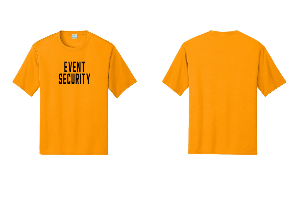 NYC Factory Event Security Performance T-Shirt (Classic) - Front Only - Gold