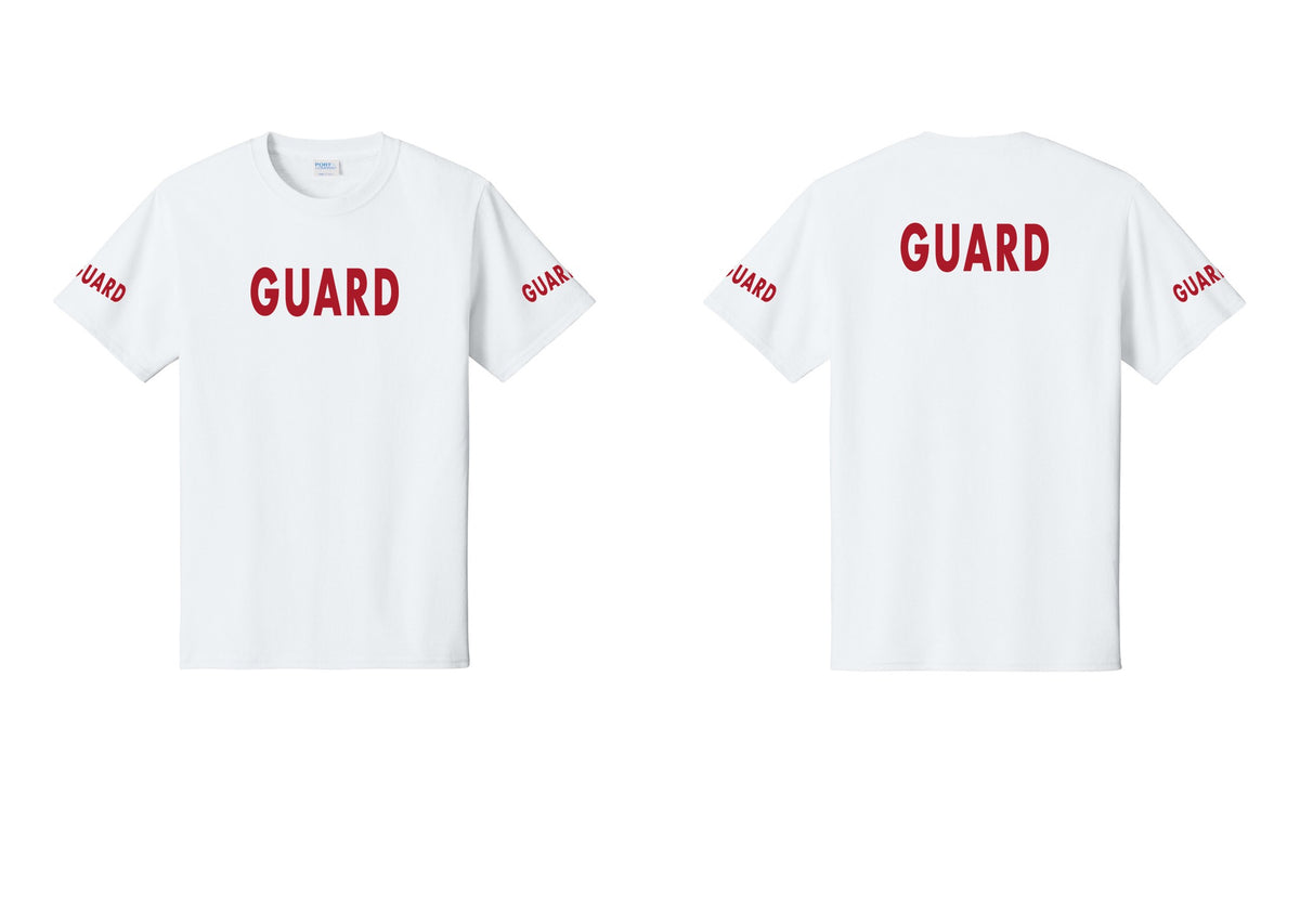 NYC Factory Guard T-Shirt - Front + Back + Guard Sleeves - White
