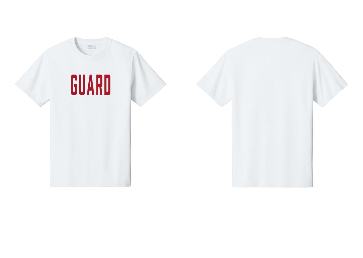 NYC Factory Guard T-Shirt, Condensed Lettering - Front Only - White