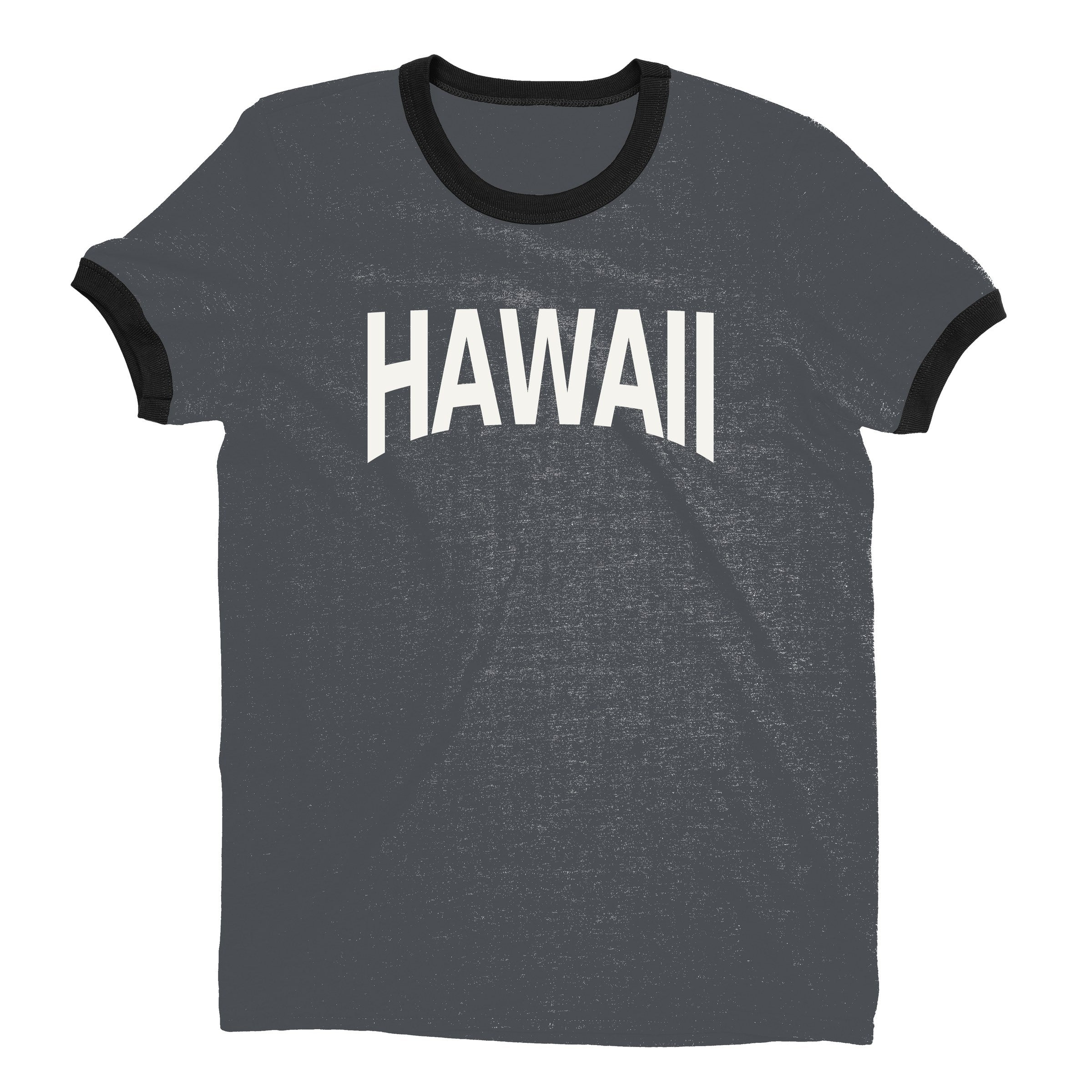 Hawaii Ringer Tee — Dark Heather