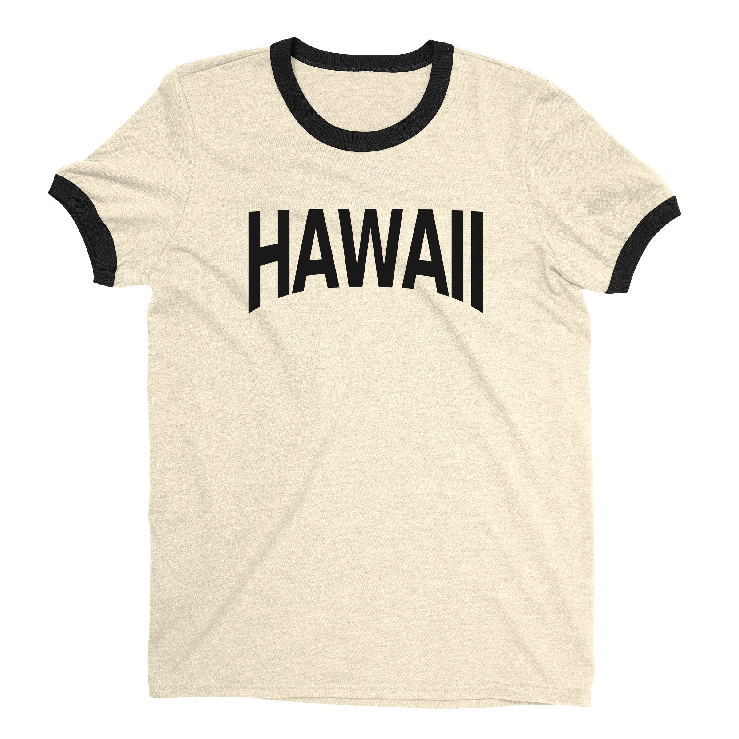 Hawaii Ringer Tee — Natural