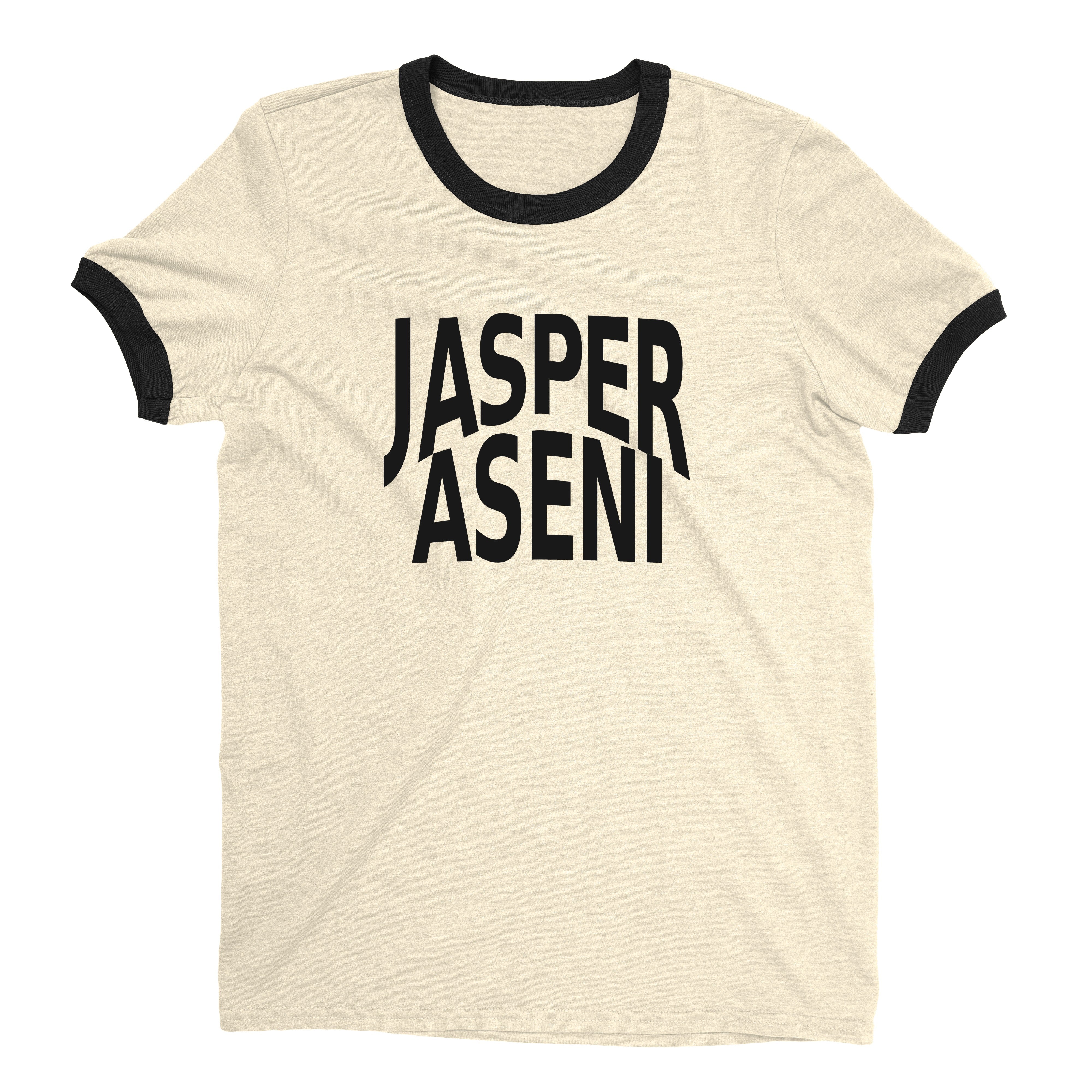 Jasper National Park Ringer Tee Retro Style Men's T-Shirt - NYC Factory - Natural