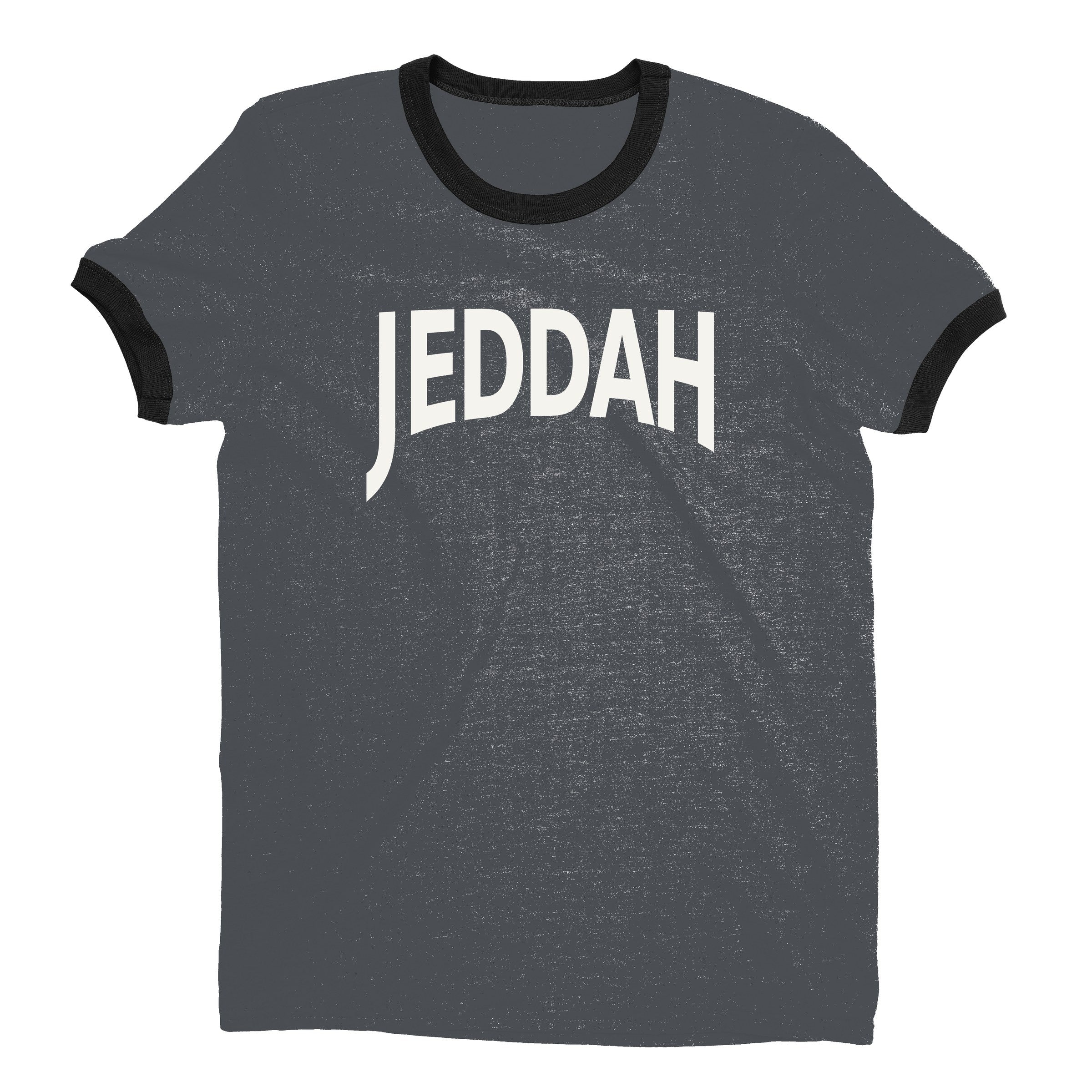 Jeddah Ringer Tee — Dark Heather