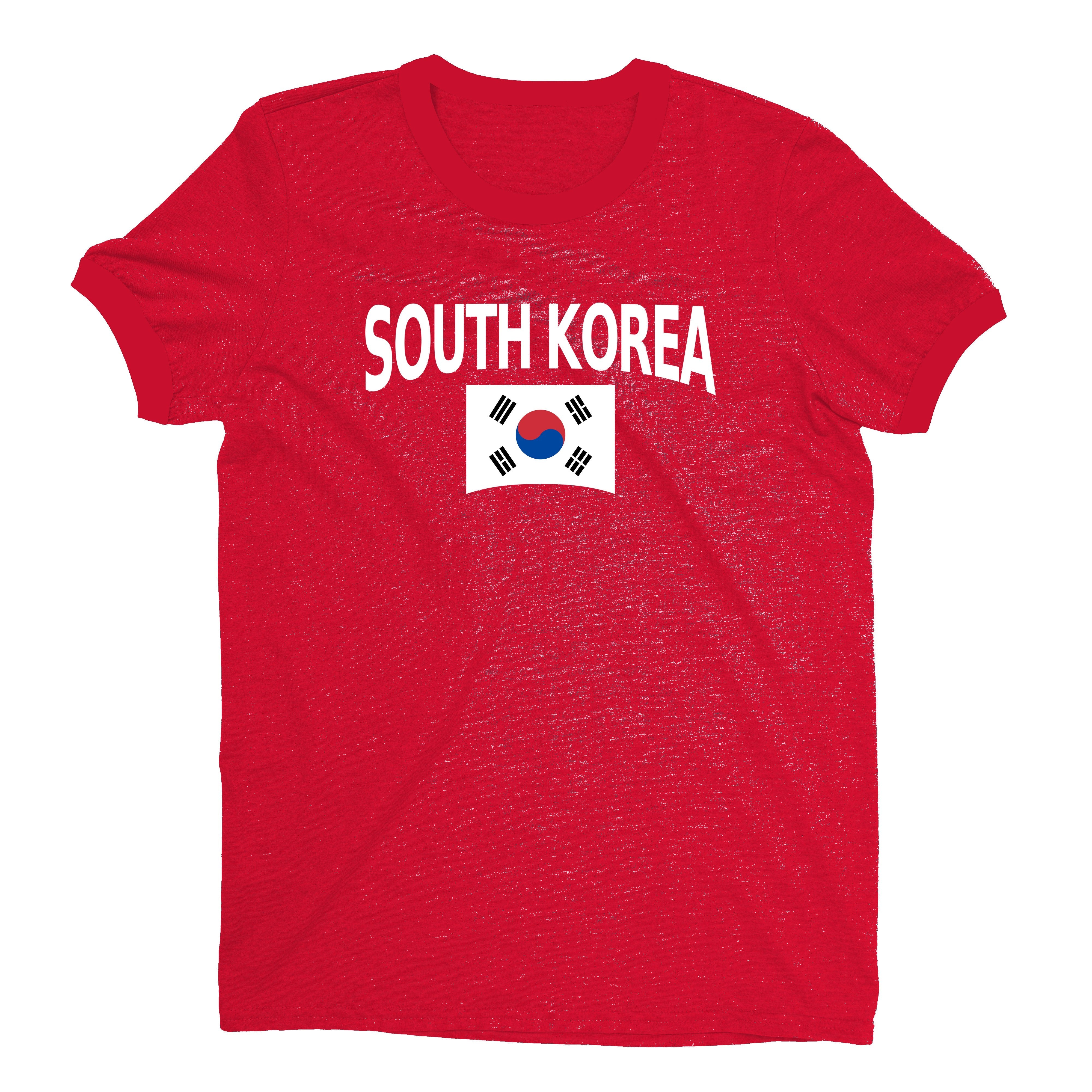 South Korea World Cup Plain Tee Unisex T-Shirt -- NYC Factory - Standard Red