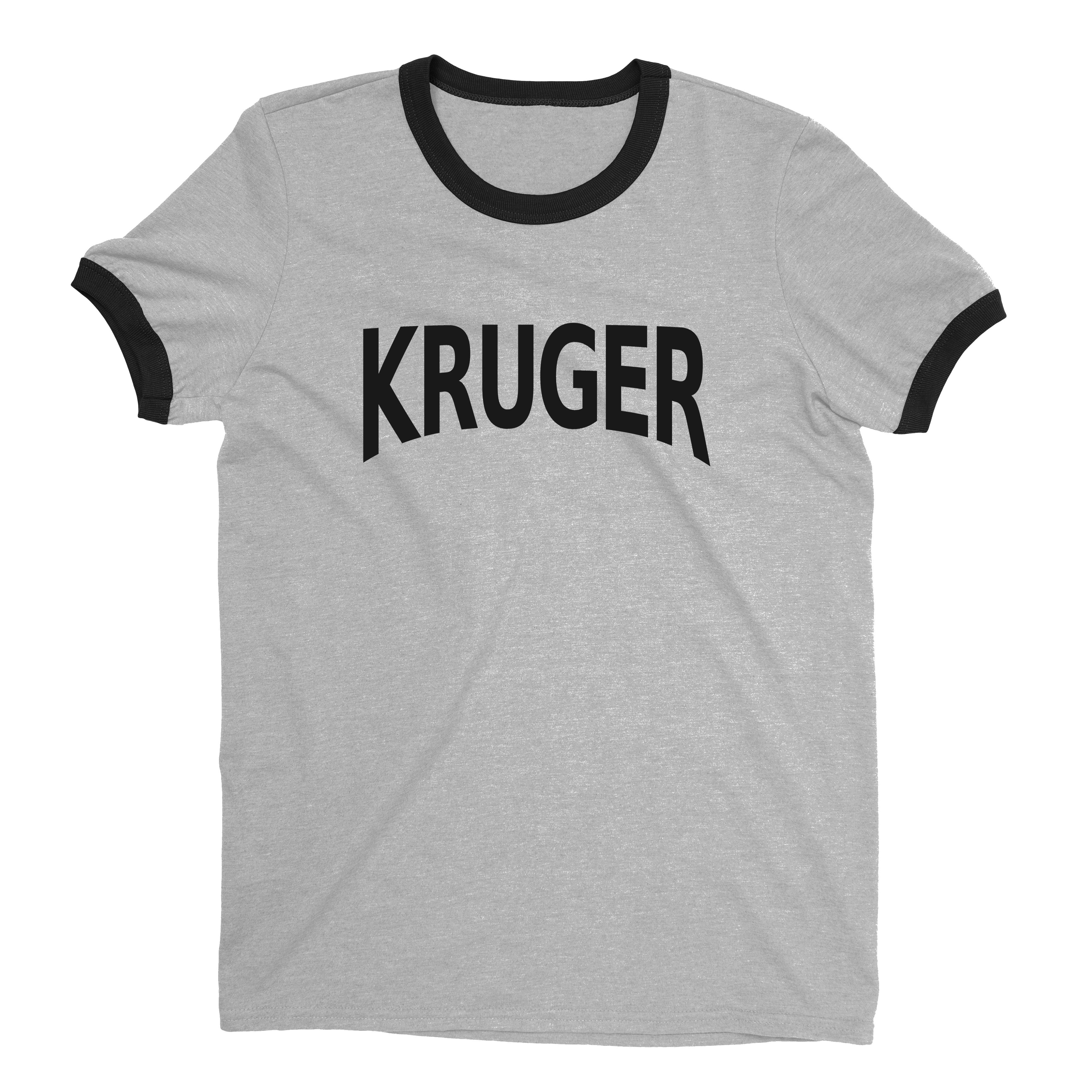 Kruger National Park Ringer Tee Retro Style Men's T-Shirt - NYC Factory - Heather Gray
