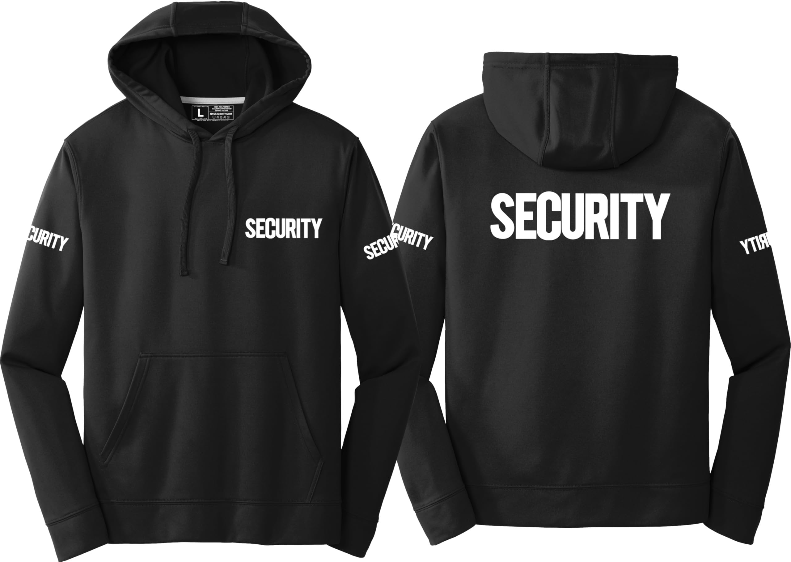 Men's Performance Security Hooded Fleece Pullover Hoodie Sweatshirt