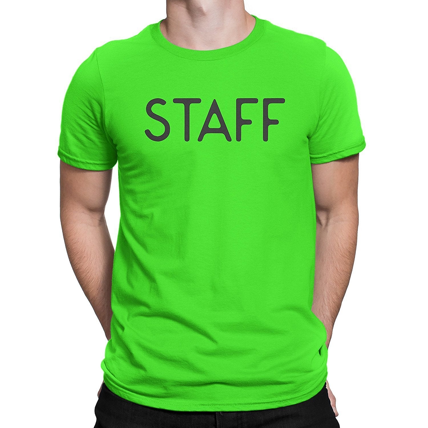 NYC FACTORY Staff T-Shirt Screen Printed Tee Printed Front & Back Staff Event Shirt