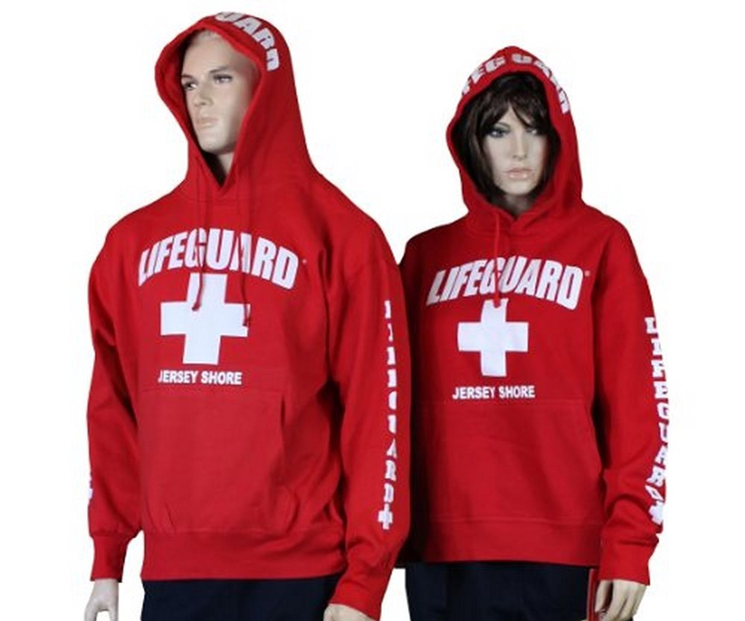 Lifeguard Jersey Shore NJ Life Guard Sweatshirt Red XL