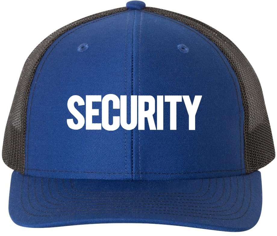 NYC FACTORY Security Baseball Caps Mesh Staff Trucker Hats Coaching Uniform